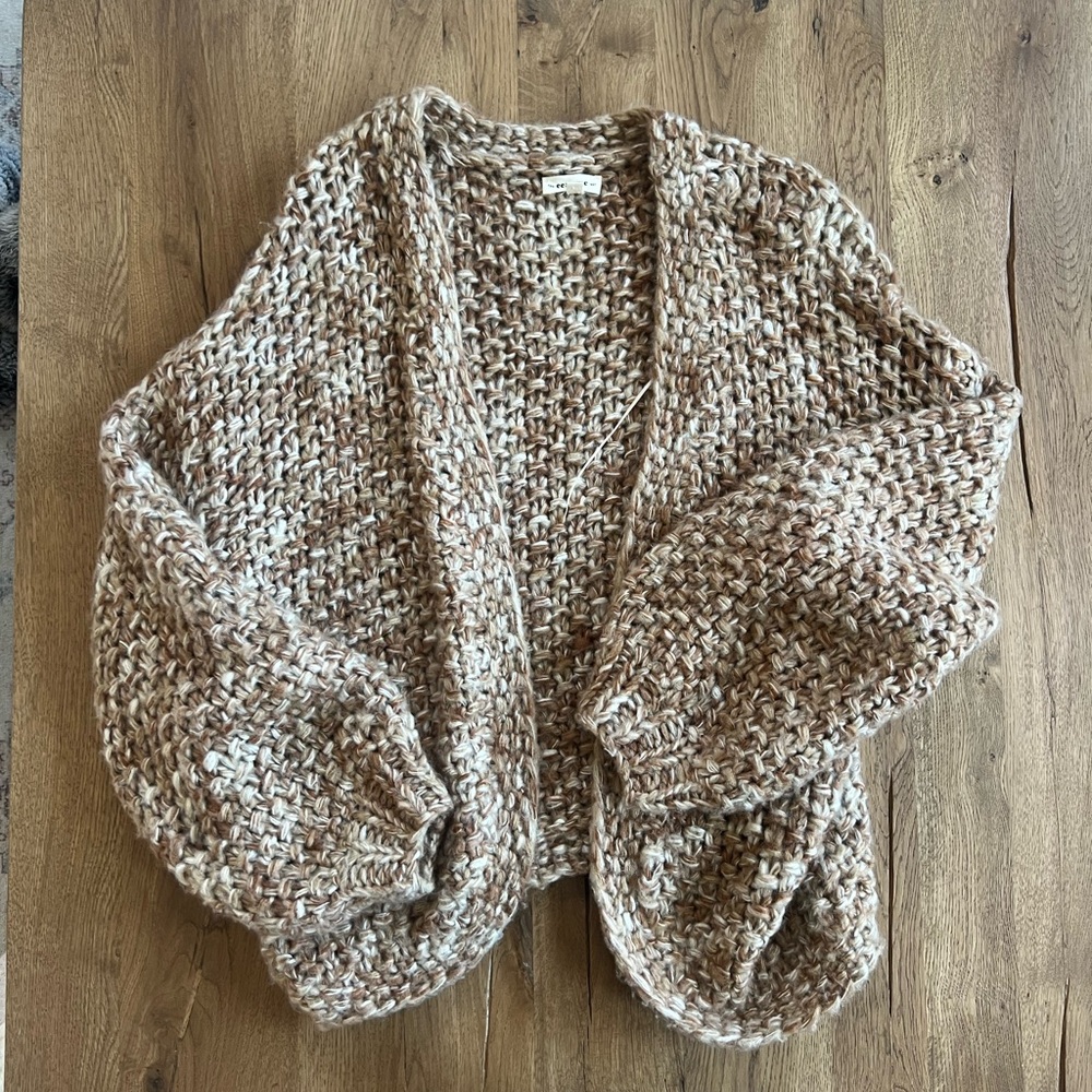 Chunky Knit Women's Sweater - Brown